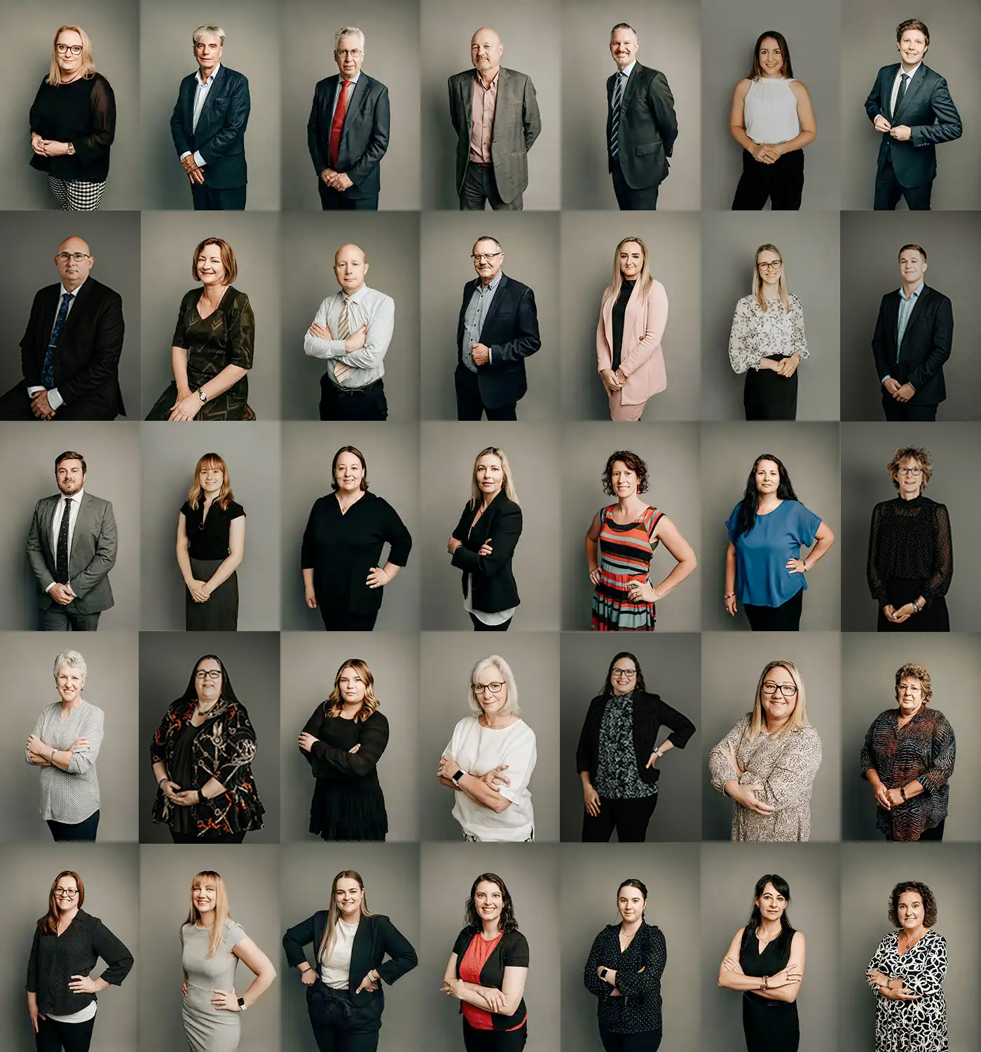 image grid of staff photos