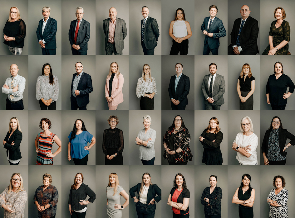 grid of staff photos